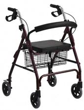 Deambulatore in alluminio a 4 ruote