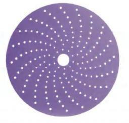 DISCO ABRASIVO VIOLA CERAMICA SU CARTA MULTIFORI 150 mm gr 320