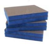 SPUGNA ABRASIVA A DUE LATI - 98X120 - sp.13 - BLU - gr 800
