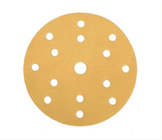 TL338 DISCO ABRASIVO GIALLO ALLUMINA SU CARTA 15 FORI