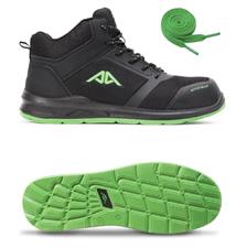 A RUN HIGH - SCARPONCINO DA LAVORO - NERO/VERDE - TAGLIA 40
