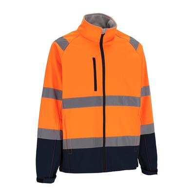 COMET HV - GIACCA SOFTSHELL - ORANGE/NAVY - TAGLIA XL