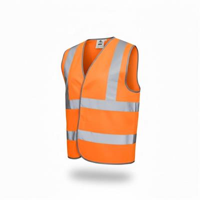 FUSION HV -GILET BANDE ORIZZONTALI/VERTICALI -ORANGE-TAGLIA XXXL