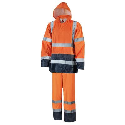 RAINSTORM HV - COMPLETO ANTIPIOGGIA - ORANGE/NAVY - TAGLIA XL